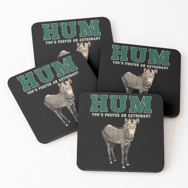 Item preview, HUM You'd Prefer An Astronaut Zebra-21 designed and sold by AmoreDesignAns.