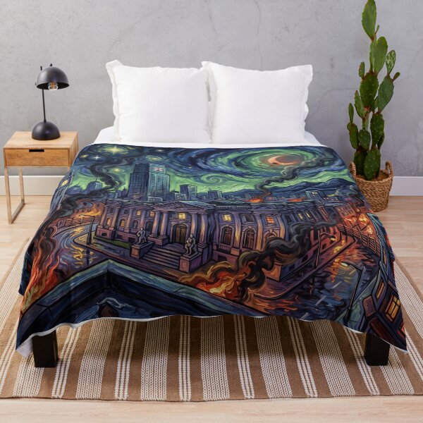 Item preview, Raccoon City Starry Night Landscape designed and sold by Bad-Decisions-Designs.