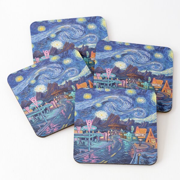 Item preview, Radiator Springs Starry Night Landscape designed and sold by Bad-Decisions-Designs.