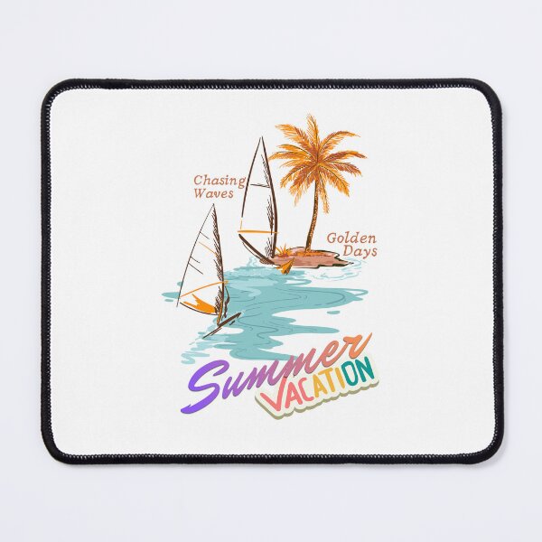 Item preview, Summer Vacation Chasing Waves Tropical Beach Sailboat Retro Aesthetic designed and sold by SK ArtNest.