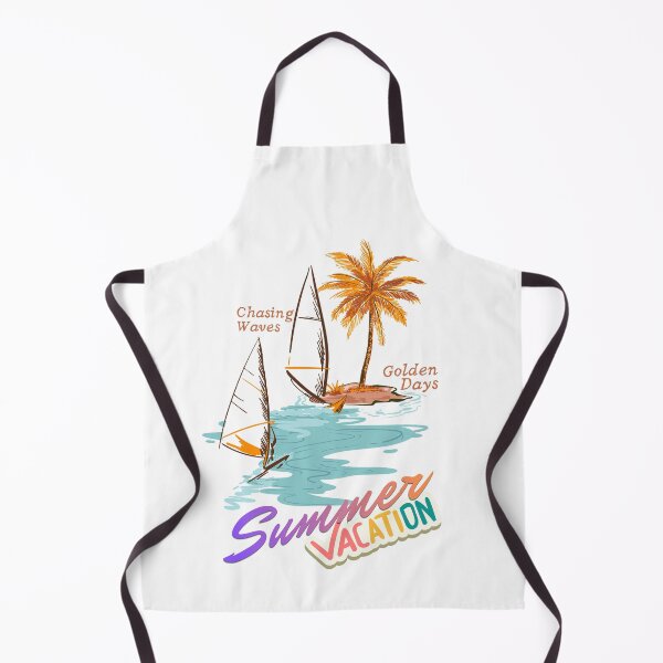 Item preview, Summer Vacation Chasing Waves Tropical Beach Sailboat Retro Aesthetic designed and sold by SK ArtNest.