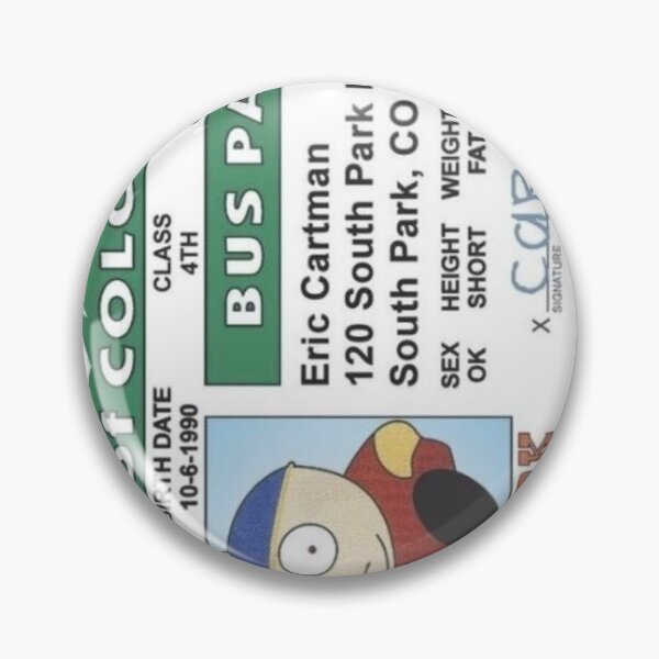 Item preview, Eric Cartman Bus Pass designed and sold by Crinathesith.
