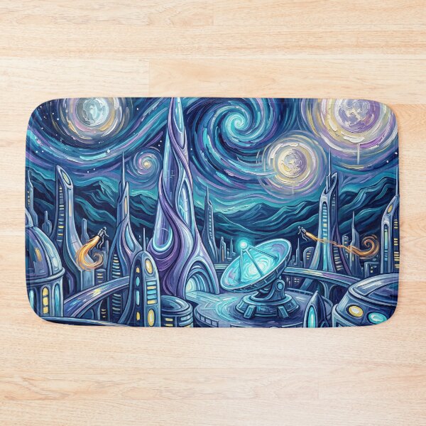 Item preview, The Planet Rann Starry Night Landscape designed and sold by Bad-Decisions-Designs.