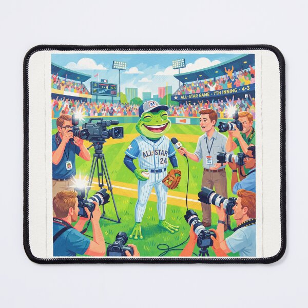 Item preview, Frog Baseball All-Star Photo Shoot designed and sold by Home Decor Art.