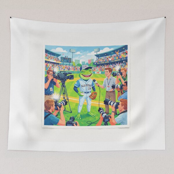 Item preview, Frog Baseball All-Star Photo Shoot designed and sold by Home Decor Art.