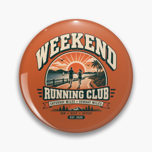 Item preview, Weekend Running Club Vintage Retro Running Lifestyle designed and sold by KakangMudi.