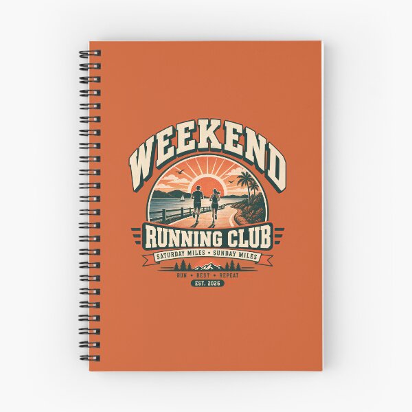 Item preview, Weekend Running Club Vintage Retro Running Lifestyle designed and sold by KakangMudi.