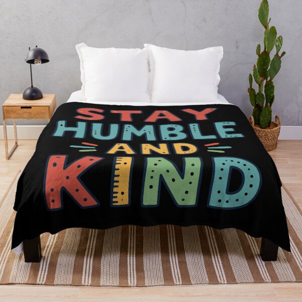 Item preview, Stay Humble and Kind – Positive Quote Typography designed and sold by DavidTeeStudio.