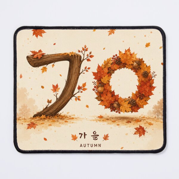 Item preview, Korean Autumn Typography - 가을 designed and sold by Moonya26.
