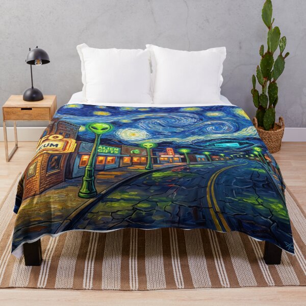 Item preview, Roswell New Mexico Starry Night Landscape designed and sold by Bad-Decisions-Designs.