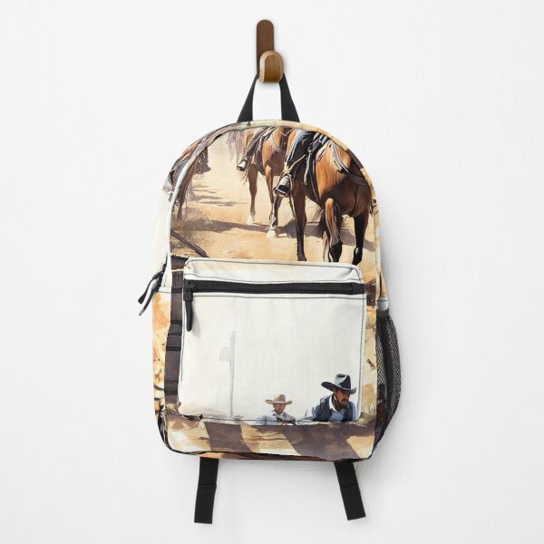 Item preview, Ranch Hands Ride Out, Color Sketch Art Print designed and sold by Old Barn Studios.