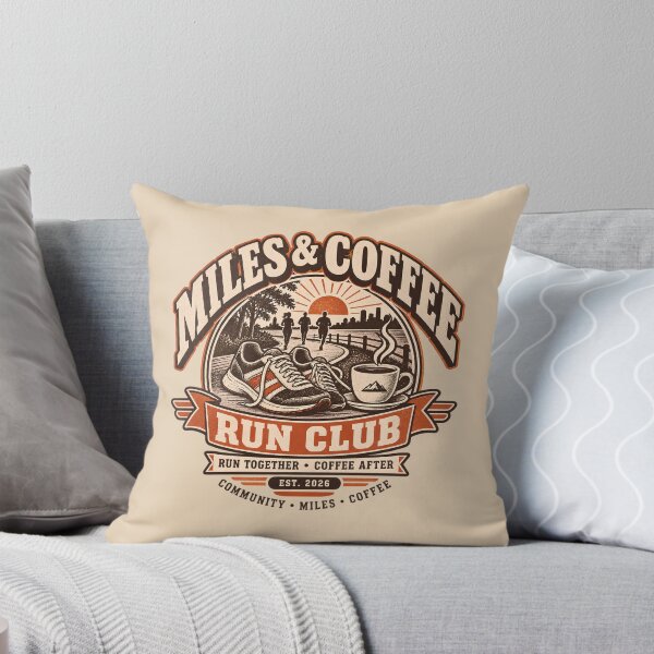 Item preview, Miles & Coffee Run Club Vintage Running Coffee designed and sold by KakangMudi.