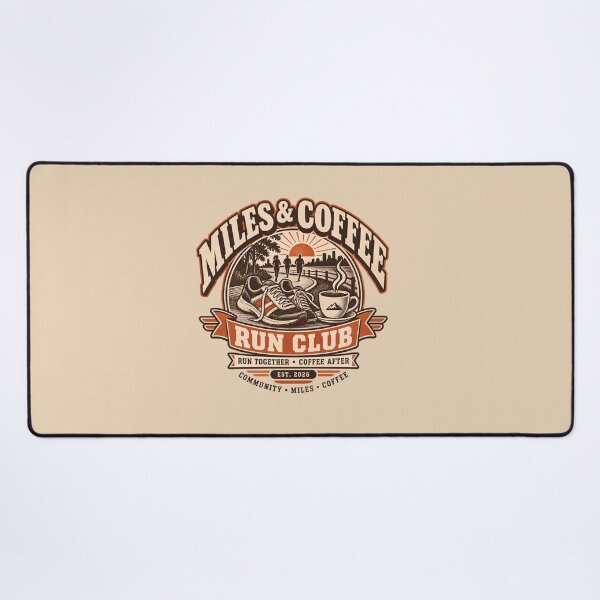 Item preview, Miles & Coffee Run Club Vintage Running Coffee designed and sold by KakangMudi.