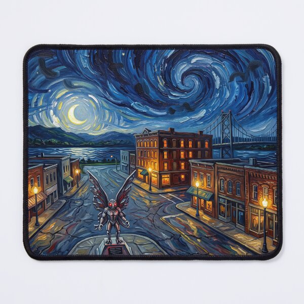 Item preview, Point Pleasant Mothman Starry Night Landscape designed and sold by Bad-Decisions-Designs.