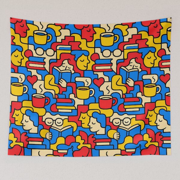 Item preview, The Book Hoarder's Doodle Maze designed and sold by Thai Vibe Studio.