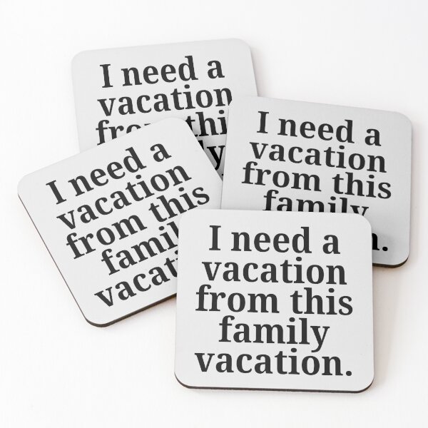 Item preview, I Need A Vacation From This Family Vacation Funny Travel Quote Art designed and sold by Artemis & Woven Collective.