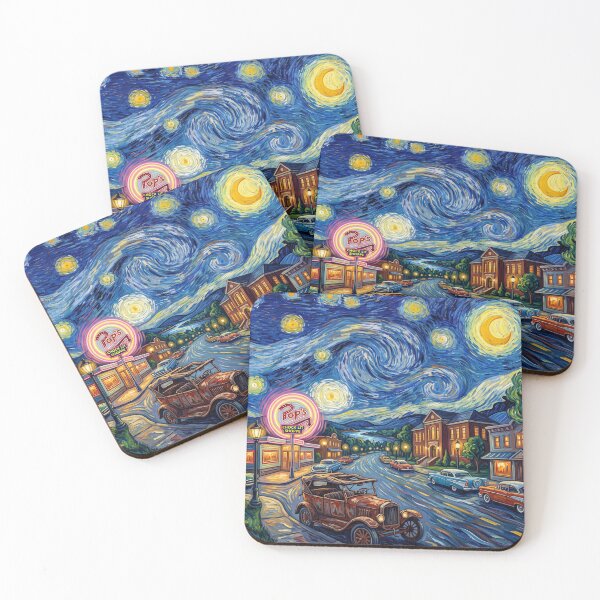 Item preview, Riverdale Starry Night Landscape designed and sold by Bad-Decisions-Designs.
