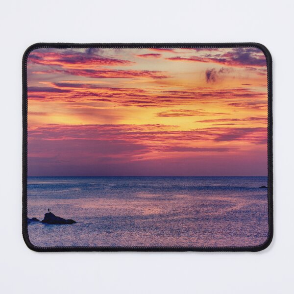 Item preview, Silhouette of person on a rock in the Caribbean sea at sunset designed and sold by John Gilham - Landscape Photography.