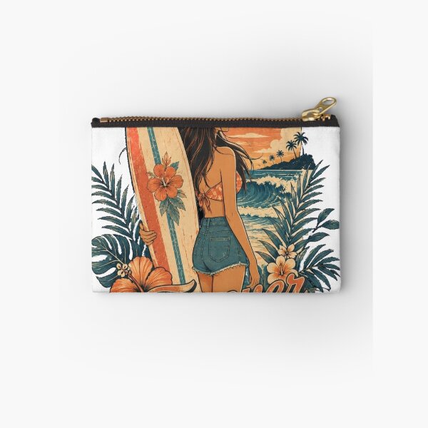 Item preview, Forever Summer – Retro Surfer Girl Tropical Beach Art – Vintage Hawaii T-Shirt designed and sold by @SHINTOSARTSTORE.