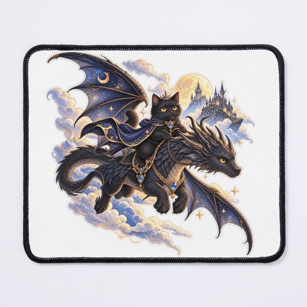 Item preview, Black Cat and Black Dragon designed and sold by Cat-loveparttime.
