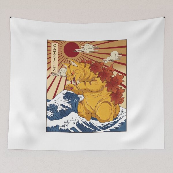 Item preview, Vintage Japanese Catzilla designed and sold by Shopeon Designs.