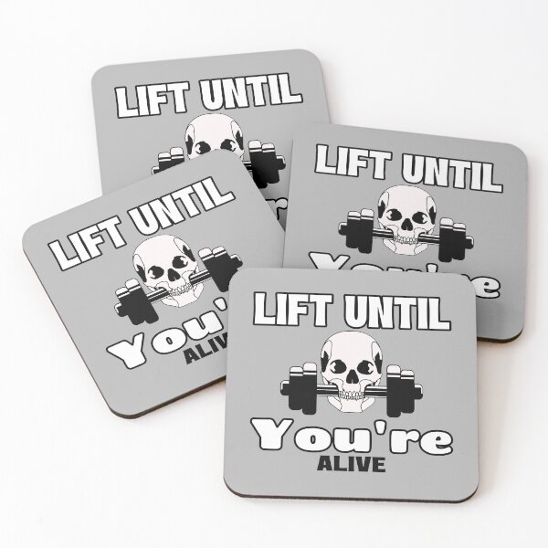 Item preview, Lift Until You're Alive Skull Gym Graphic designed and sold by chatzous.