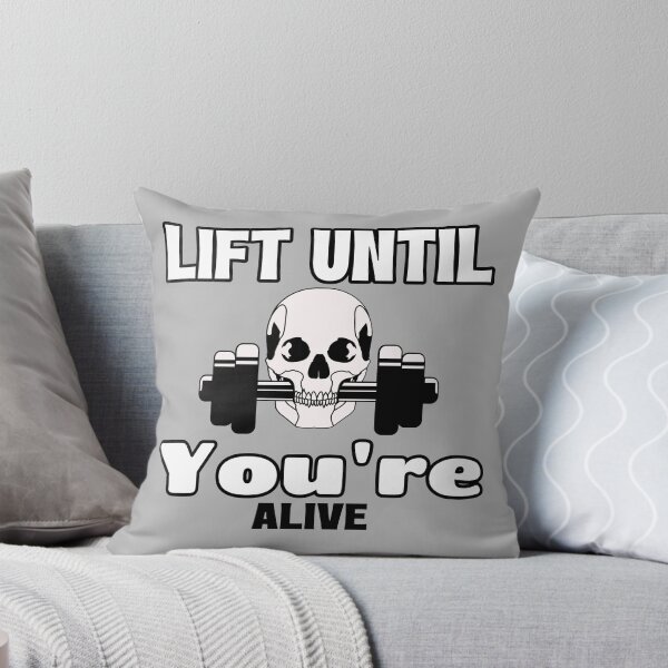 Item preview, Lift Until You're Alive Skull Gym Graphic designed and sold by chatzous.