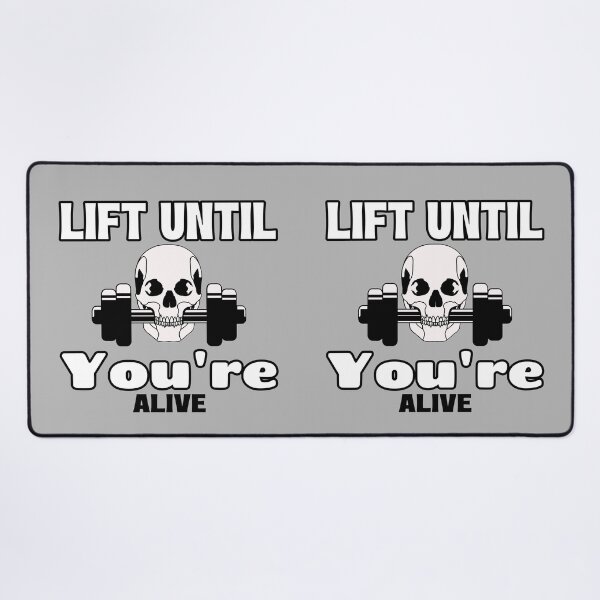 Item preview, Lift Until You're Alive Skull Gym Graphic designed and sold by chatzous.
