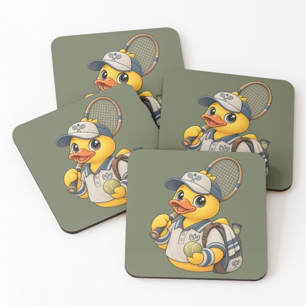Item preview, Rubber Duck Tennis Player – Vintage Edition designed and sold by BROHLine Studio.