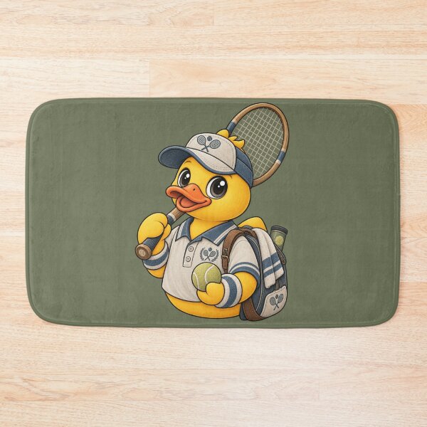 Artikelvorschau, Tennisspieler aus Gummiente – Vintage-Edition entworfen und verkauft von BROHLine Studio.