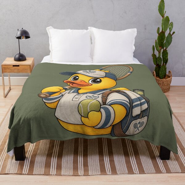 Item preview, Rubber Duck Tennis Player – Vintage Edition designed and sold by BROHLine Studio.