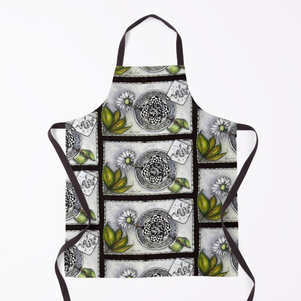 Item preview, Zentangle Mandala Daisy Checkerboard designed and sold by LorieFossaArt.