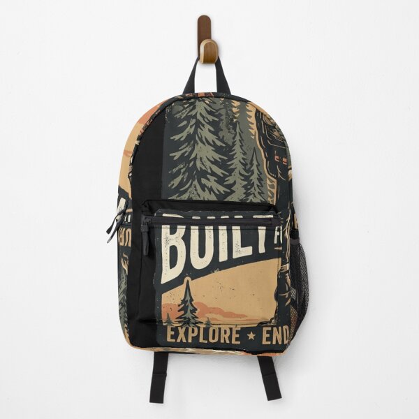Item preview, Built For The Wild – Vintage Hiker Mountain Forest T-Shirt – Outdoor Adventure Art designed and sold by @SHINTOSARTSTORE.