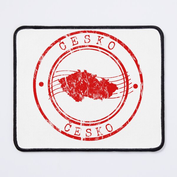 Item preview, Vintage Czech Republic Travel Stamp with Map of Česko designed and sold by chaaval.