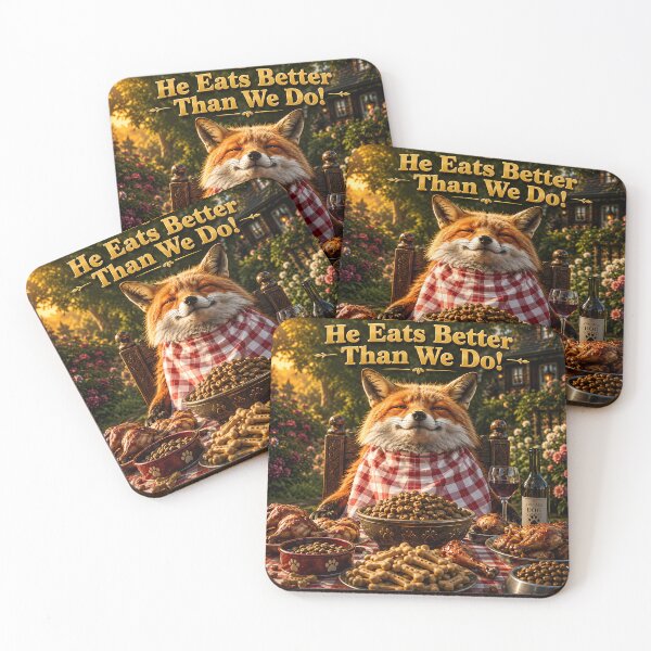 Item preview, Cute Fox At Lunch designed and sold by MarkColeImaging.