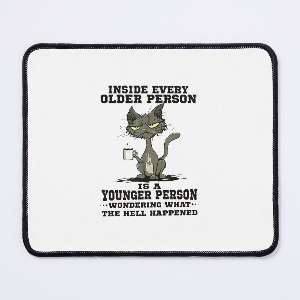 Item preview, Funny Older Person Cat Aging Humor designed and sold by roartusa.