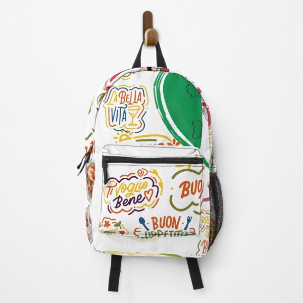 Item preview, Italian Vibes Doodles - Food, Culture & Phrases Collage designed and sold by Marcin Dabski.