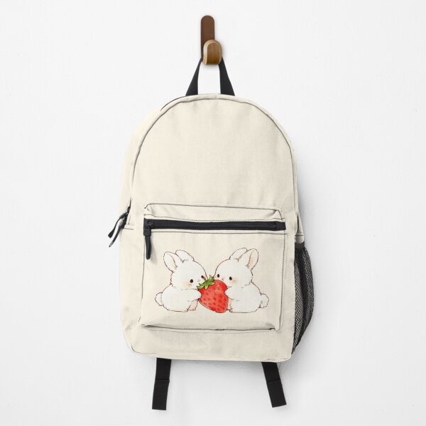 Item preview, Two Cute Bunnies Sharing a Strawberry designed and sold by jianina-alondra.