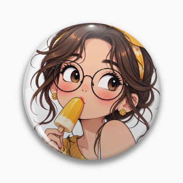 Item preview, Popsicle Summer Girl – Cozy Yellow Sweater Illustration designed and sold by @SHINTOSARTSTORE.
