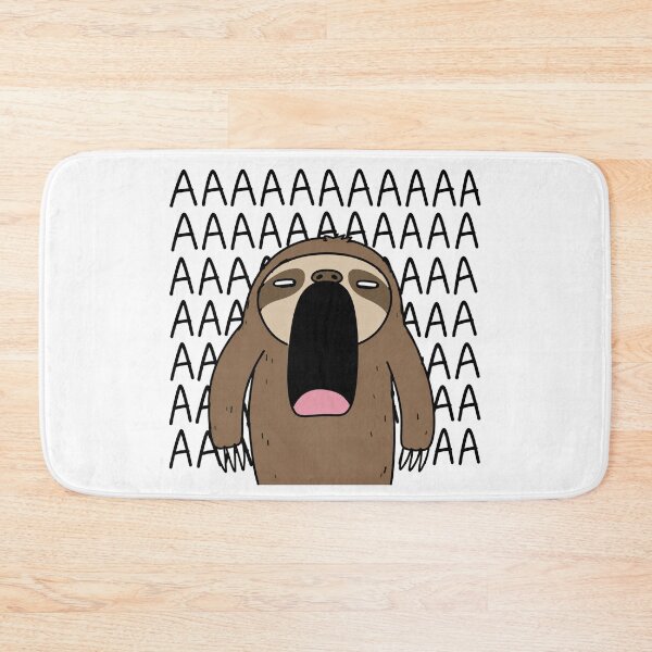 Item preview, Sloth Screaming Funny Animal Reaction Meme designed and sold by MonkiFlipp.