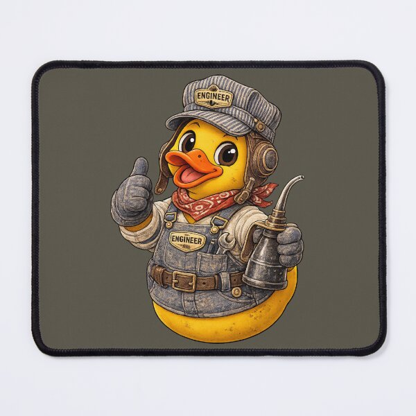 Item preview, Rubber Duck Train Engineer – Vintage Edition designed and sold by BROHLine Studio.