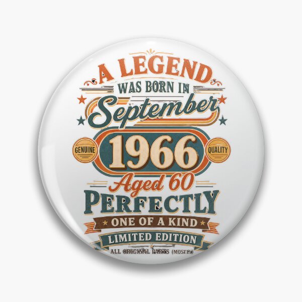Item preview,  A Legend Born in September 1966 60th Birthday Vintage Gift designed and sold by FernaRoje.