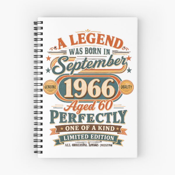 Item preview,  A Legend Born in September 1966 60th Birthday Vintage Gift designed and sold by FernaRoje.