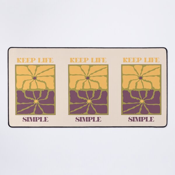 Item preview, Keep Life Simple Retro Floral Art designed and sold by chatzous.