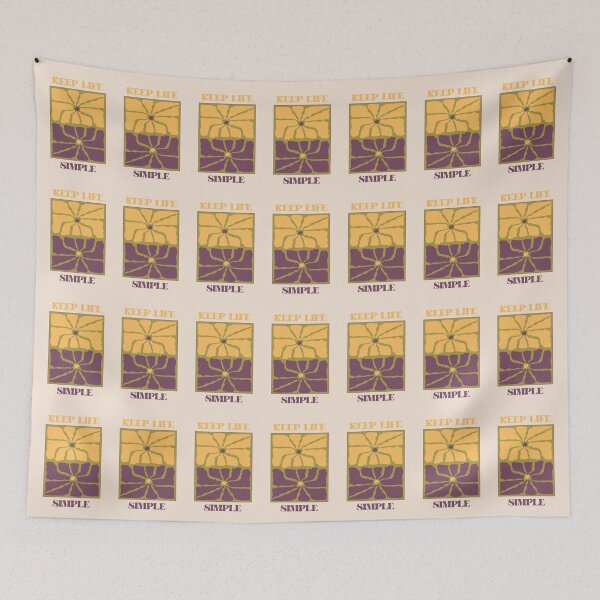 Item preview, Keep Life Simple Retro Floral Art designed and sold by chatzous.