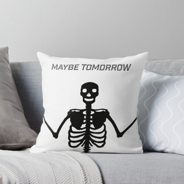 Item preview, Maybe Tomorrow Skeleton - Funny Procrastination Meme Graphic designed and sold by Austroz.