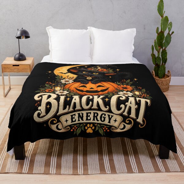 Item preview, Witchy Black Cat Halloween Energy designed and sold by 4lmyr.