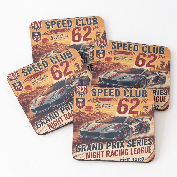 Item preview, Velocity Speed Club Vintage Grand Prix Racing Poster Est 1962 designed and sold by @SHINTOSARTSTORE.