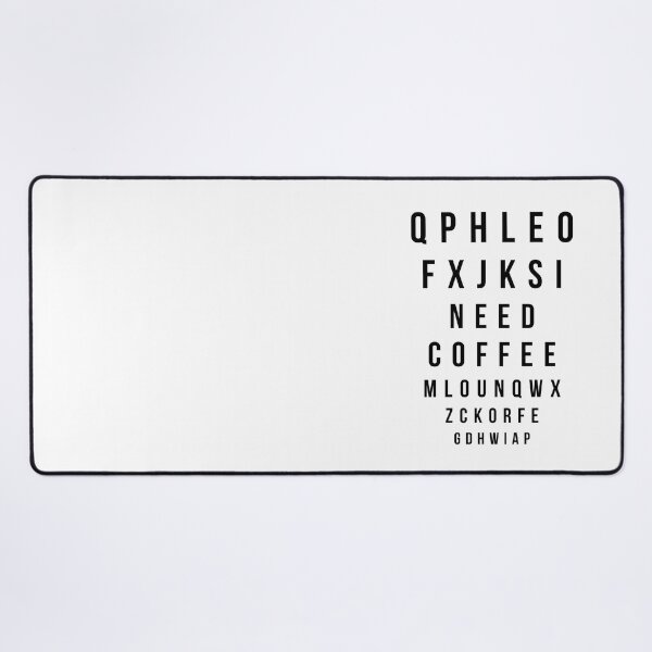 Item preview, Need coffee eye test coffee lover art designed and sold by QuillPrints.