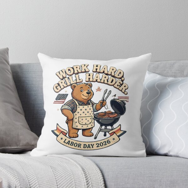 Item preview, Work Hard. Grill Harder. – Funny Labor Day BBQ Shirt designed and sold by HoMya.